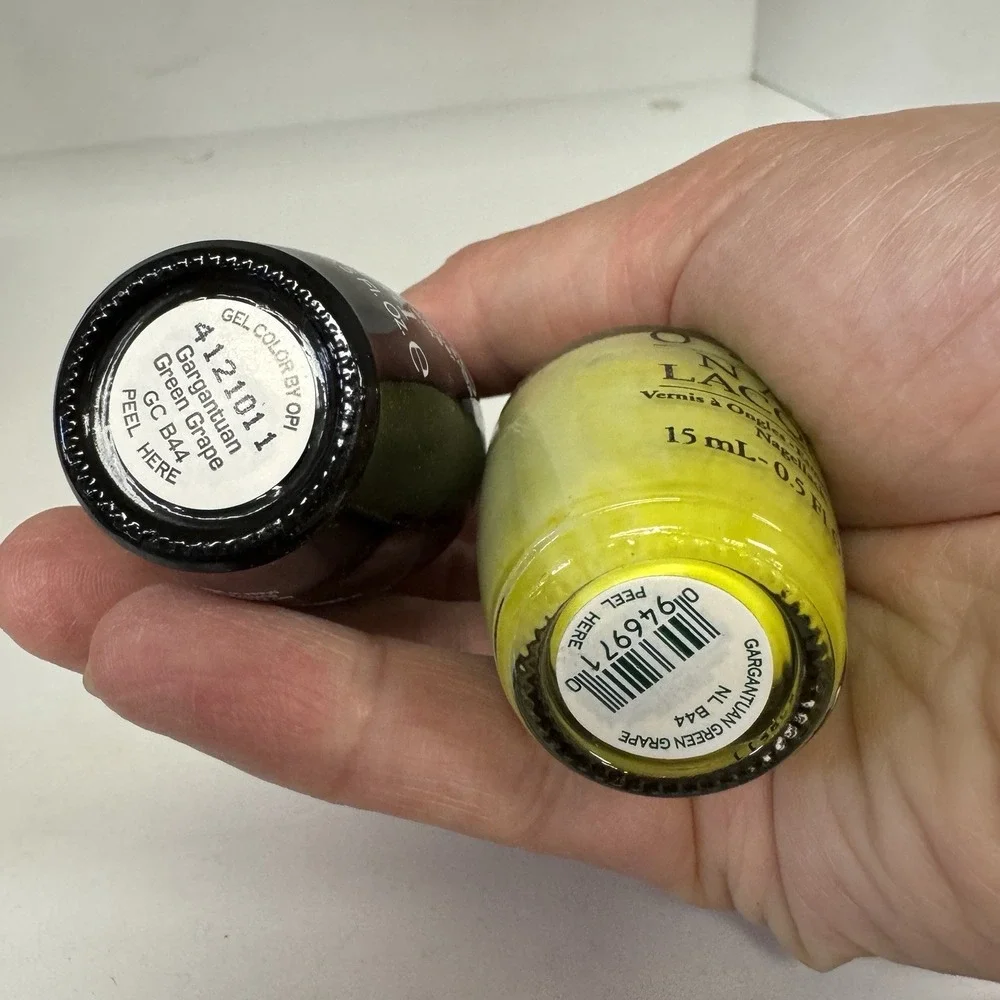 OPI Gargantuan Green Grape NL B44 - Matching Duo - Gel + Polish